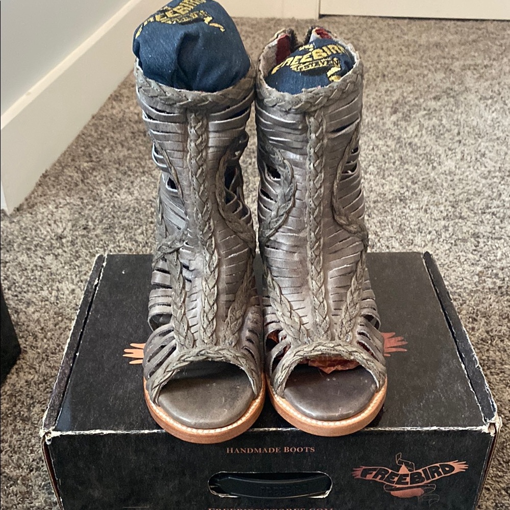 Bella - Freebird Heeled Fringe Boots